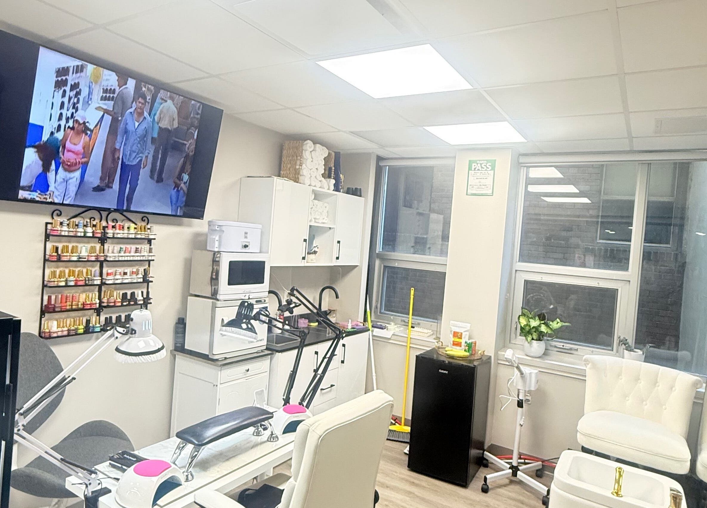 Interior of Acacias Nails By JC in Toronto, Ontario, CA showcasing a modern nail care setup.