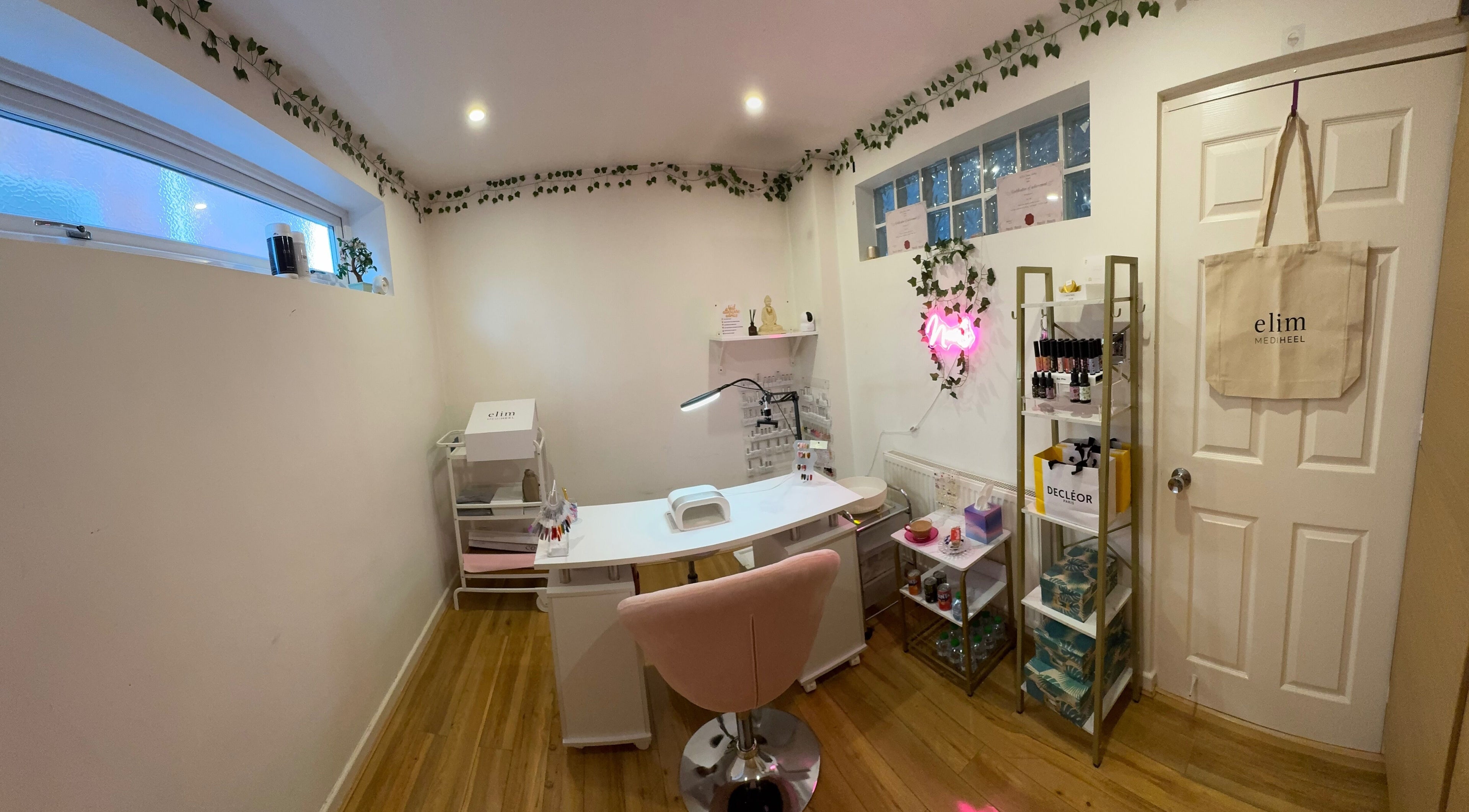 Chic and cozy nail studio at Nails Etc By Pri, West Bridgford, England, GB, featuring modern decor.