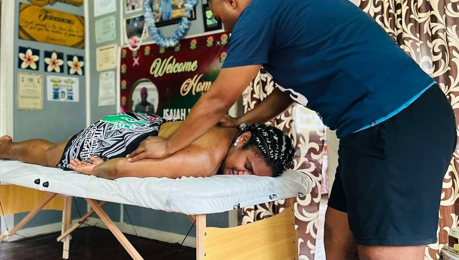 A relaxing massage at Dynamic Massage & Adjustment, Suva, Central Division, FJ, offering calming wellness.