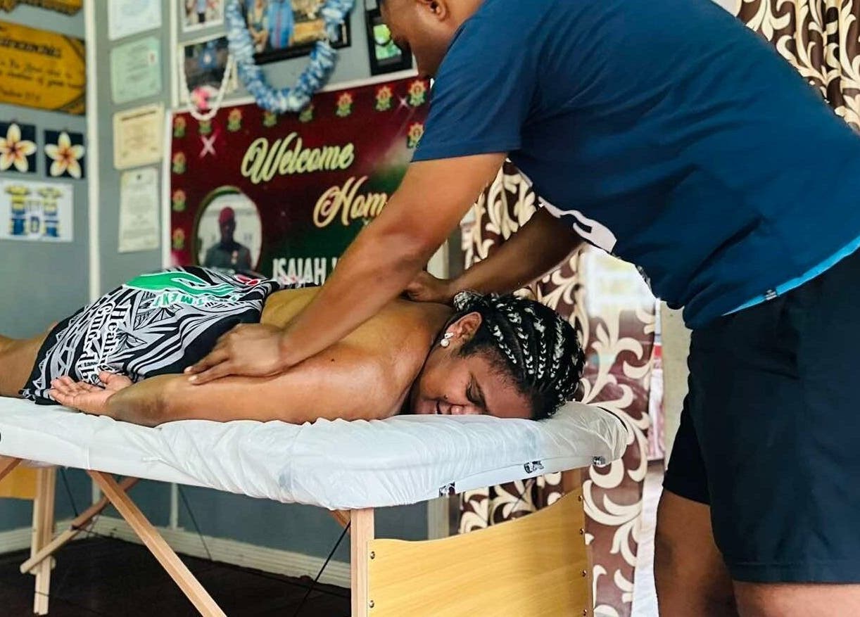A relaxing massage at Dynamic Massage & Adjustment, Suva, Central Division, FJ, offering calming wellness.