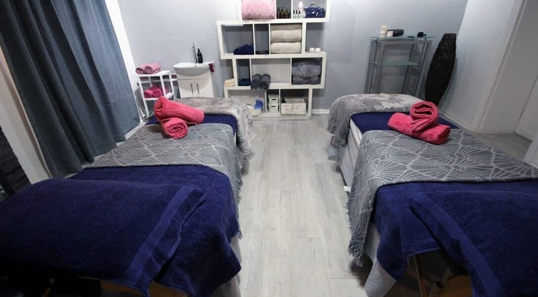 Relax Greyton Spa in Greyton, Western Cape, ZA features tranquil treatment beds with plush towels.