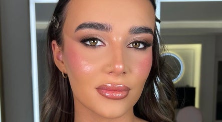 Close-up of a flawless makeup look by Makeup by Ella in Liverpool, England, GB, highlighting radiant, glowing skin.