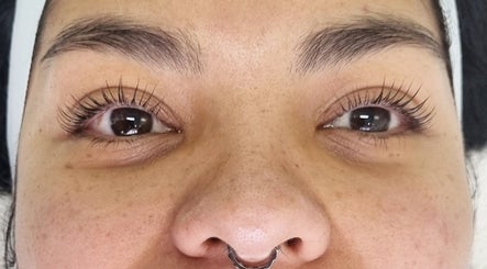 Close-up of enhanced eyelashes at Glow by Domenica, Leederville, Western Australia, AU.