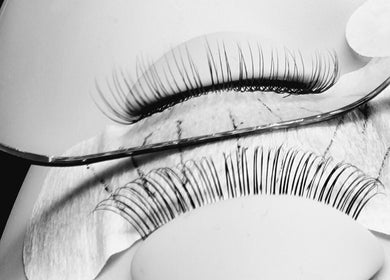 Close-up of eyelash extensions at Self Beauty, Ripon, England, GB.