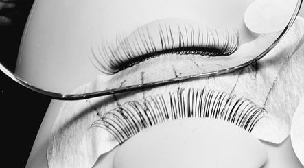 Close-up of eyelash extensions at Self Beauty, Ripon, England, GB.