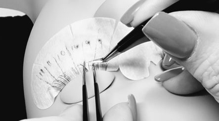 Eyelash extension application at Self Beauty, Ripon, England, GB.