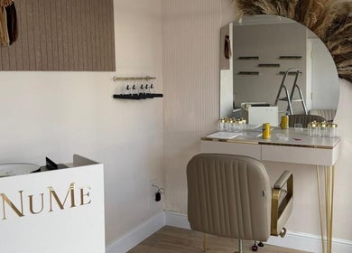 Elegant hair styling station at Hair By Terese in Hockley, England, GB.