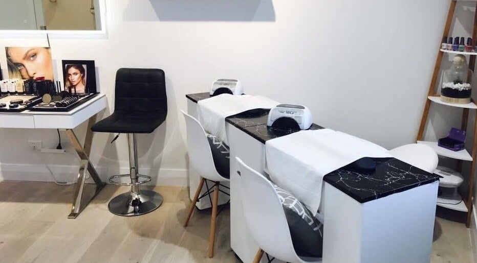 Modern nail care station at Remadee Spa at Hillcrest Pharmacy, Hamilton, Waikato, NZ.