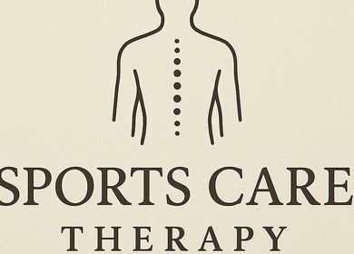 Sports Care Therapy logo featuring a spine illustration, located in London, GB.