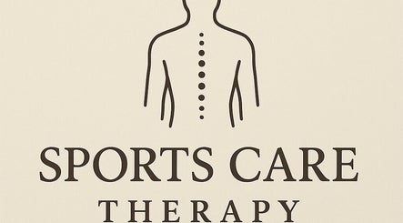 Sports Care Therapy logo featuring a spine illustration, located in London, GB.
