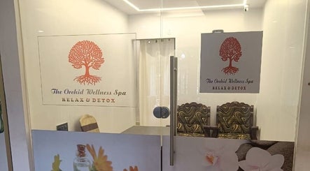 Entrance of The Orchid Wellness Spa at Hotel Le Ruchi The Prince Mysore in Mysuru, Karnataka, IN.