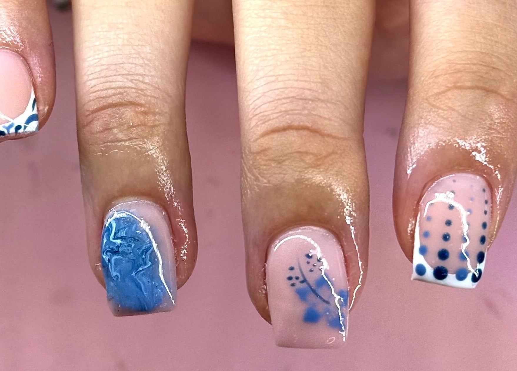 Intricate nail art design at Shannon lea Beauty and Nails, Ashton-in-Makerfield, England, GB.