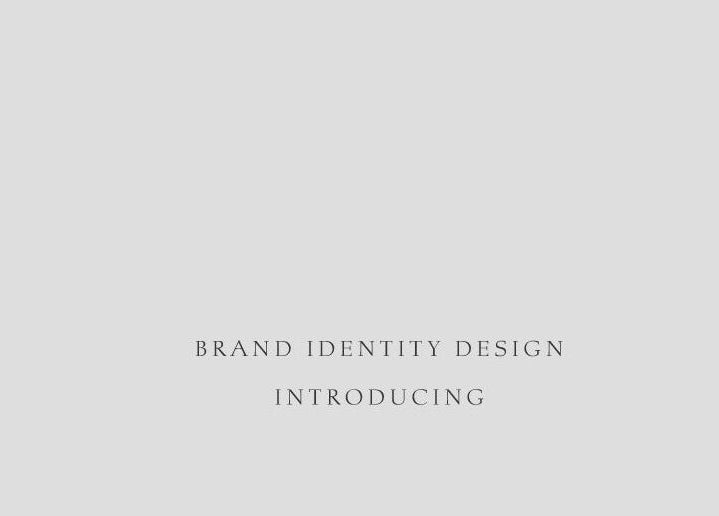 Ein schlichtes Designbild mit dem Text 'Brand Identity Design Introducing' bei Beauty Ink. Rodalben, Rheinland-pfalz, DE.
