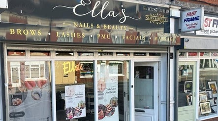 Front view of Ellas Beauty Grimsby, featuring the inviting entrance in Grimsby, England, GB.