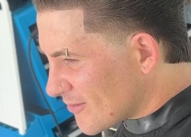 Haircut at Wakes Barbershop in Newquay, England, GB, showcasing a fresh style.