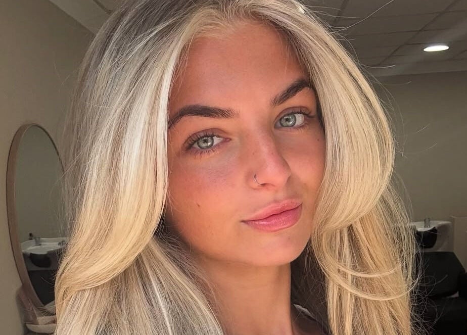 Stylish blonde hair at Paul at The Blonde Society, Bramhall, England, GB, showcasing expert styling and vibrant color.