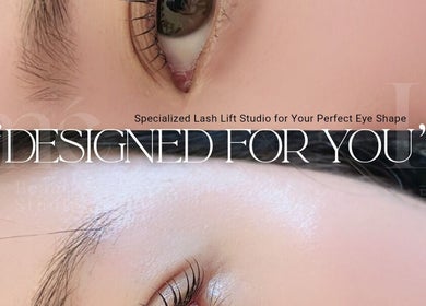 Lash lift service at Lumé Beauty Studio in Markham, Ontario, CA showcasing perfectly curled lashes.