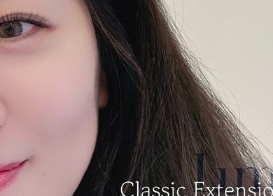Close-up of lash extensions at Lumé Beauty Studio, Markham, Ontario, CA. Enhance your natural beauty.