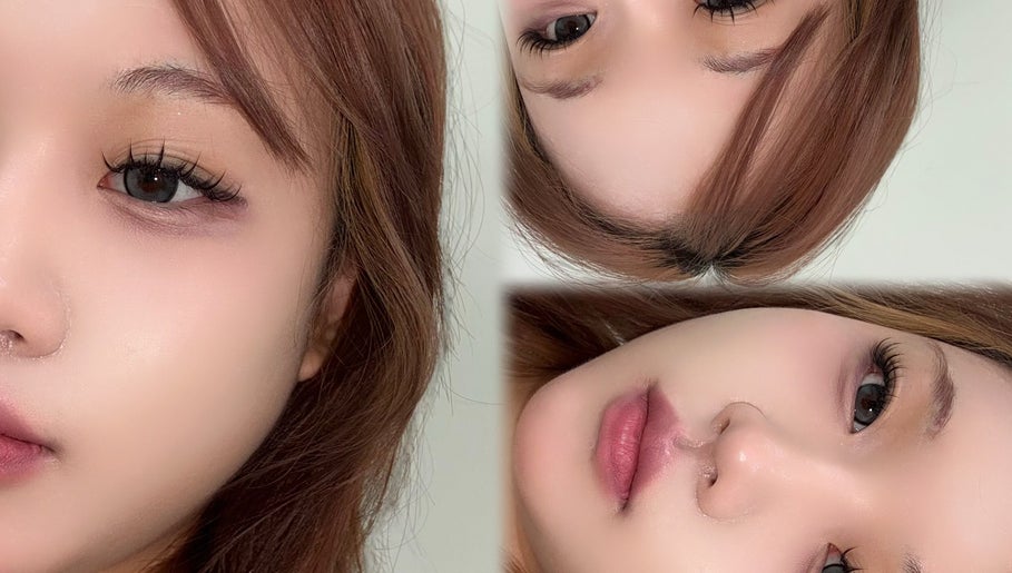 Detailed eye and skin closeups from Lumé Beauty Studio, Markham, Ontario, CA, showcasing expert beauty techniques.
