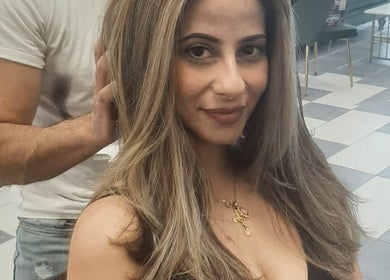 Elegant hairstyle at Hair Fashion 3000 in Ajax, Ontario, CA.