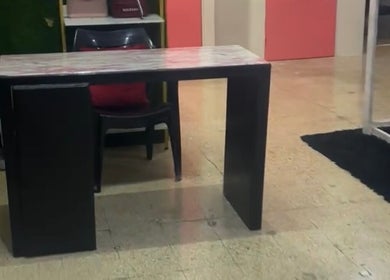 Elegant desk setup at Luxlooks.bylea, Savanna La Mar, Westmoreland Parish, JM, enhancing client experience.