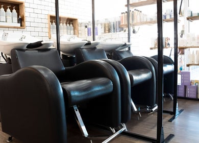 Modern salon chairs at Linea Of The Yarra Valley in Lilydale, Victoria, AU, showcasing luxury and comfort.