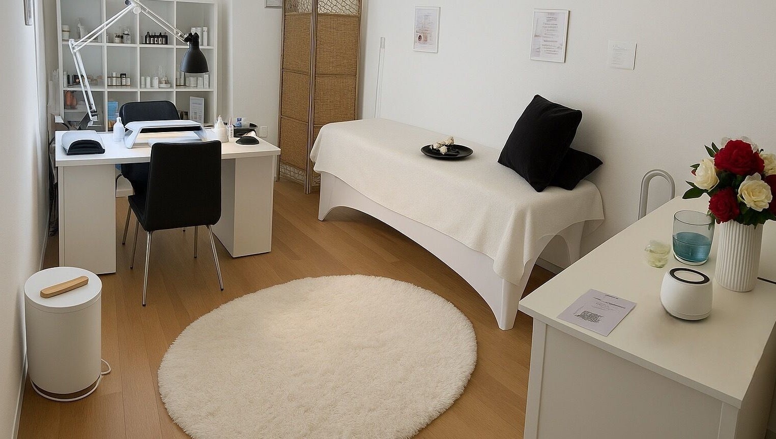 Cabinet lumineux à Passion Bien-Être, Granges-paccot, Fribourg, CH, idéal pour massage et relaxation.