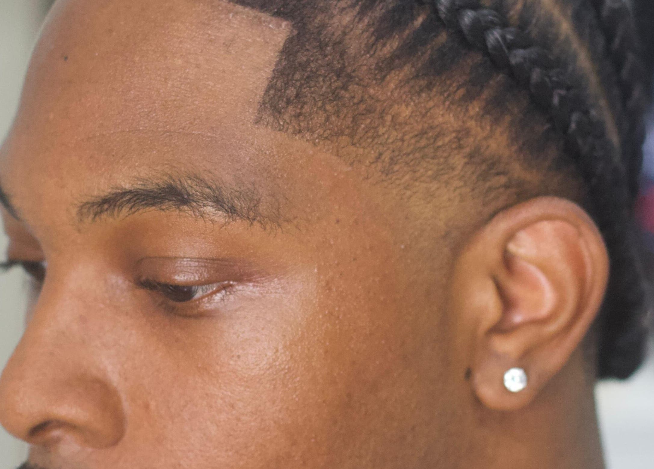 Close-up of braided hairstyle at Klipkonnect, Dubai, Dubai, AE. Showcasing expert hair design.