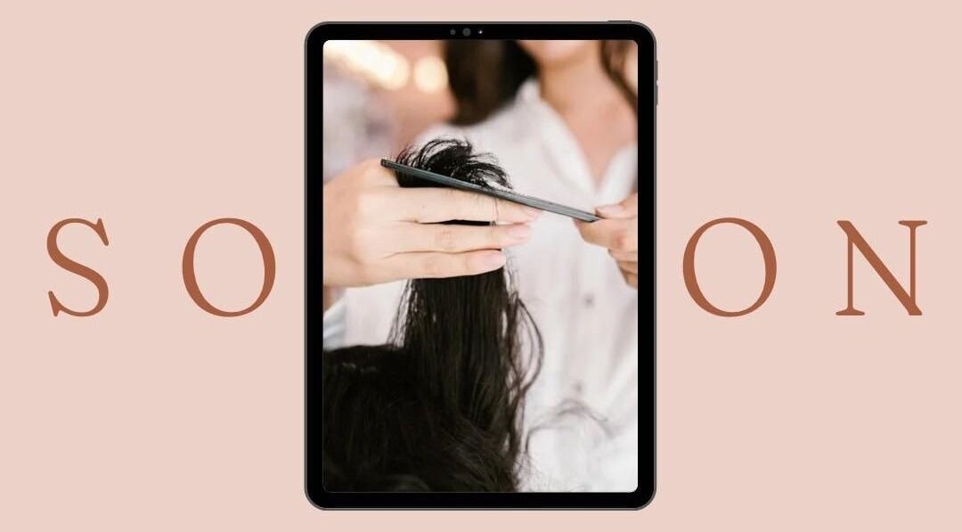 Hair cutting process at Aura Beauty, المبرز, المنطقة الشرقية, SA, showcasing precision and style.