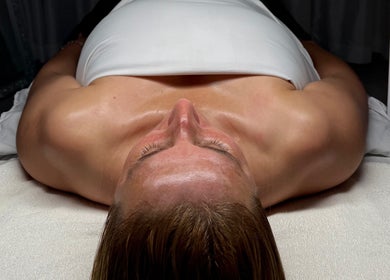 Client receiving a serene spa treatment at Delisse Spa - Monsey in Spring Valley, New York, US.