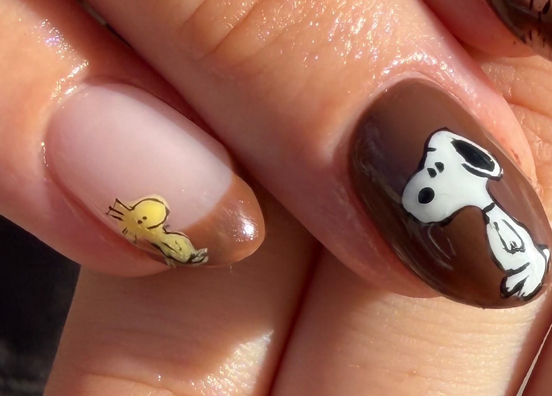 Cute cartoon nail art at The Claw Couture in South Jordan, Utah, US showcases detailed charm and artistry.