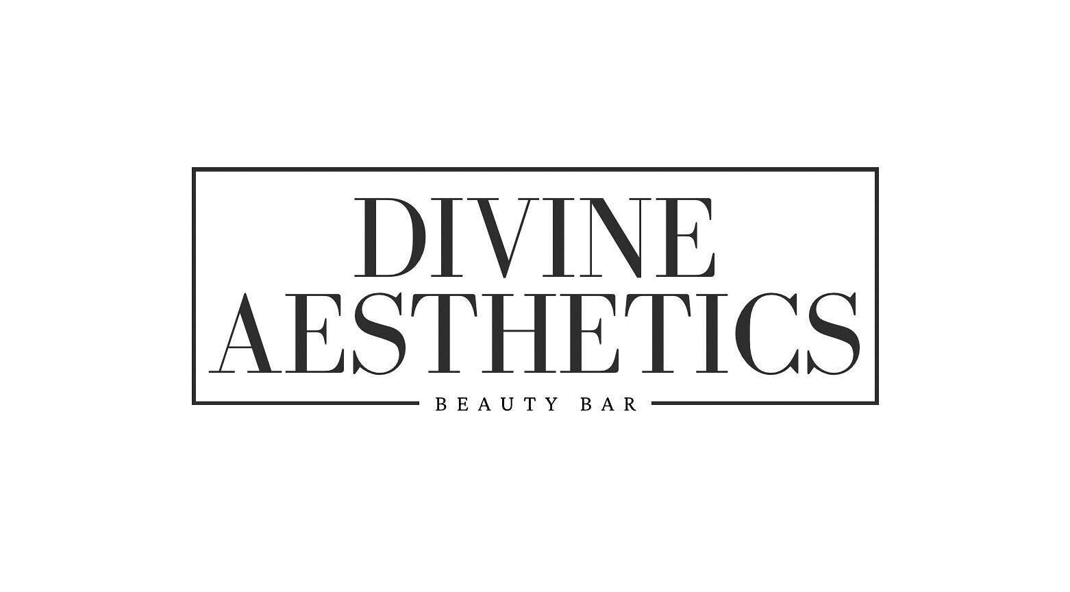 Divine Aesthetics logo at Levin, Manawatū-Whanganui Region, NZ. Elegant beauty and wellness branding.