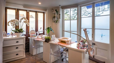 Bright and elegant nail care area at Verdo Beauty Parnell, Auckland, Auckland, NZ, featuring modern decor.