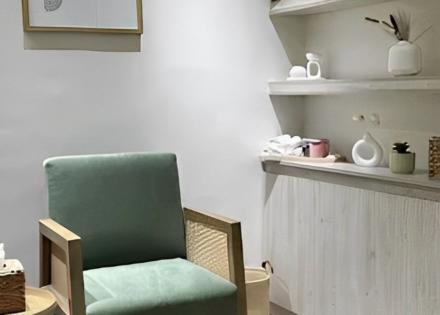 Relaxing chair setup at Olva Spa I أولفا سبا, Riyadh, Riyadh Province, SA with modern minimalist decor.