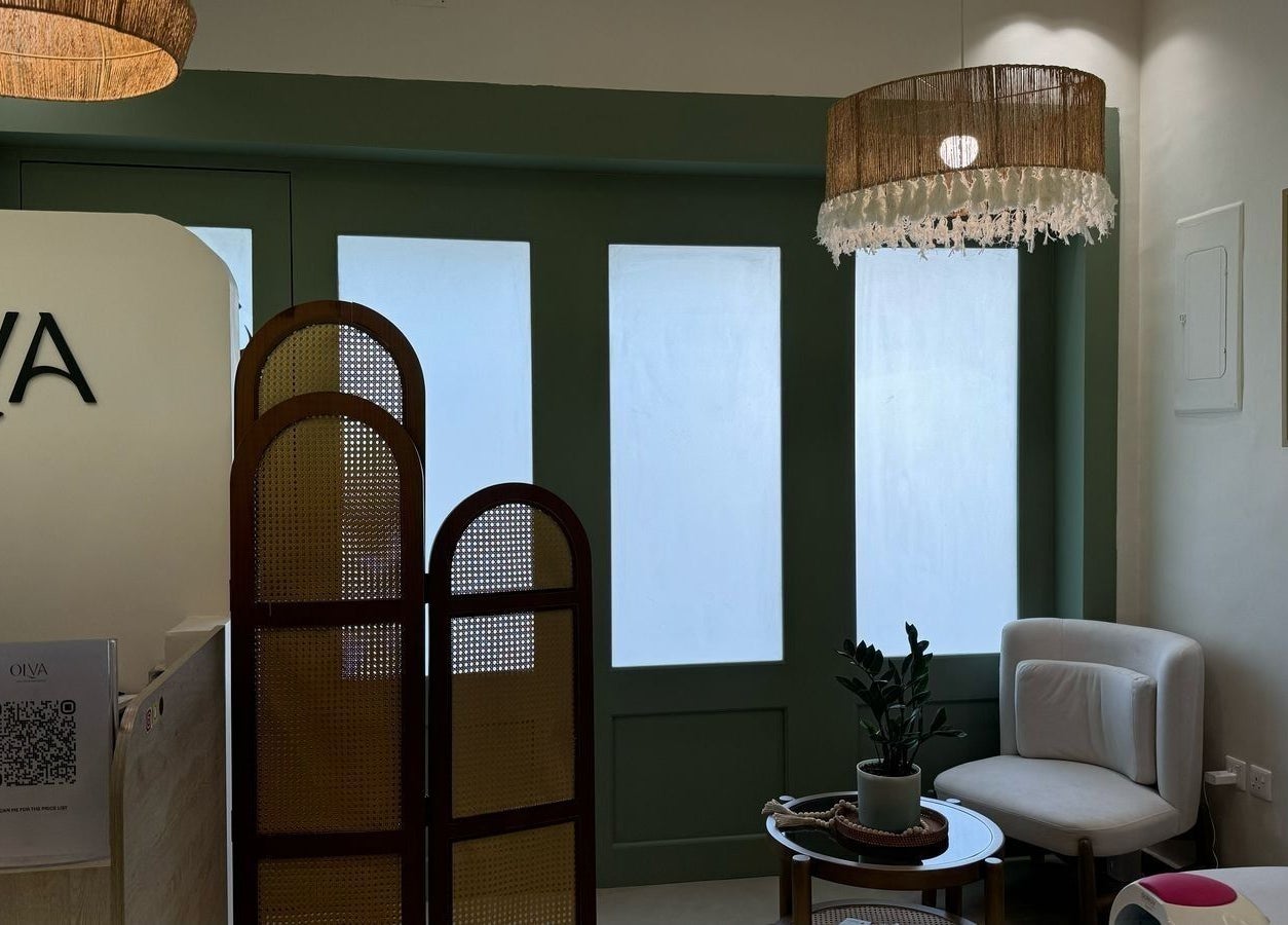 Tranquil waiting area at Olva Spa I أولفا سبا in Riyadh, Riyadh Province, SA with elegant decor and seating.