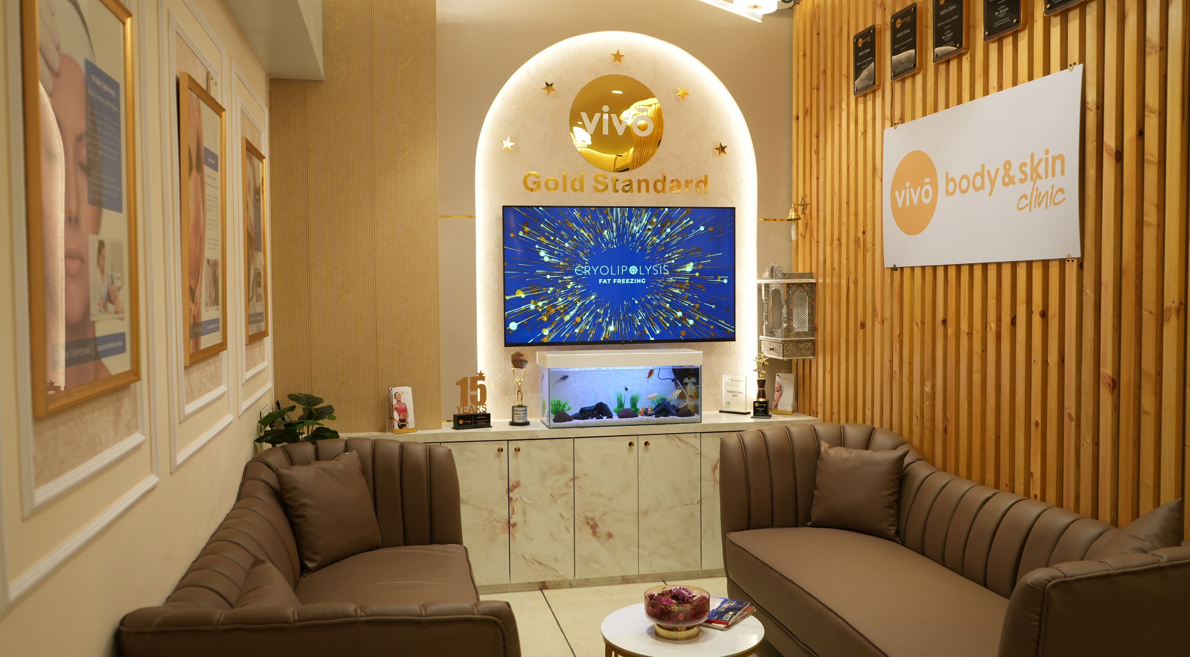 Cozy lounge area at Vivo Mumbai with plush seating in Mumbai, Maharashtra, IN offering relaxation and beauty.