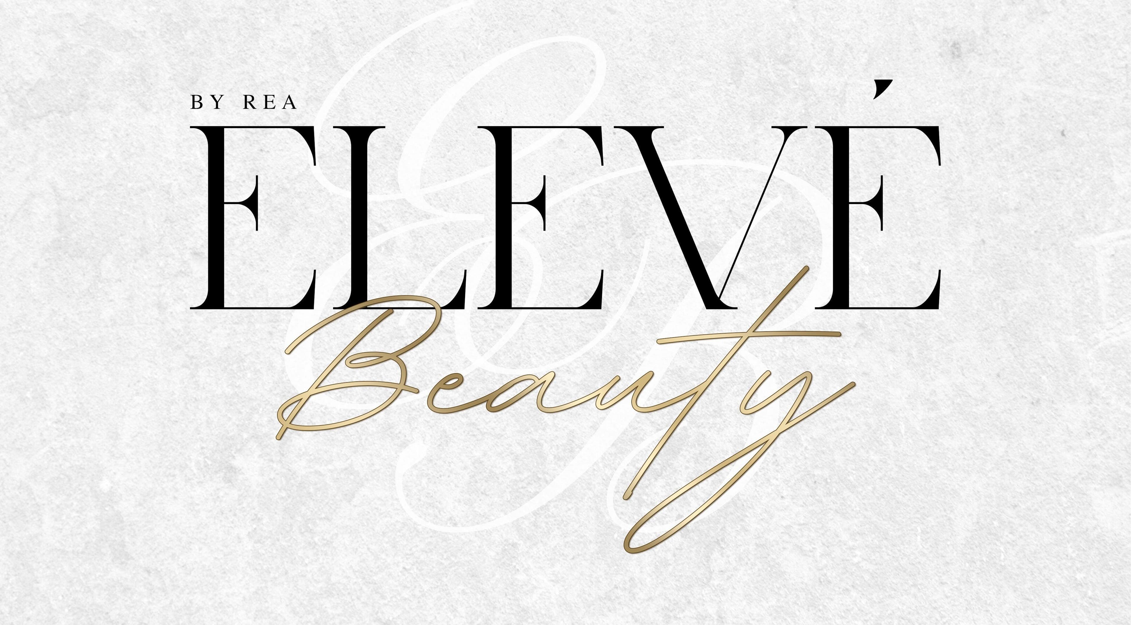 Elegant Elevé Beauty logo on a textured background in Kidderminster, England, GB.