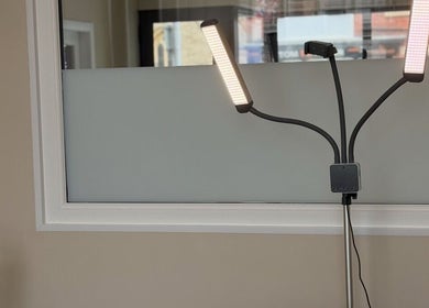 Sleek light setup inside Sorelle Beauty House, Lytham St Annes, England, GB, enhancing the serene ambiance.