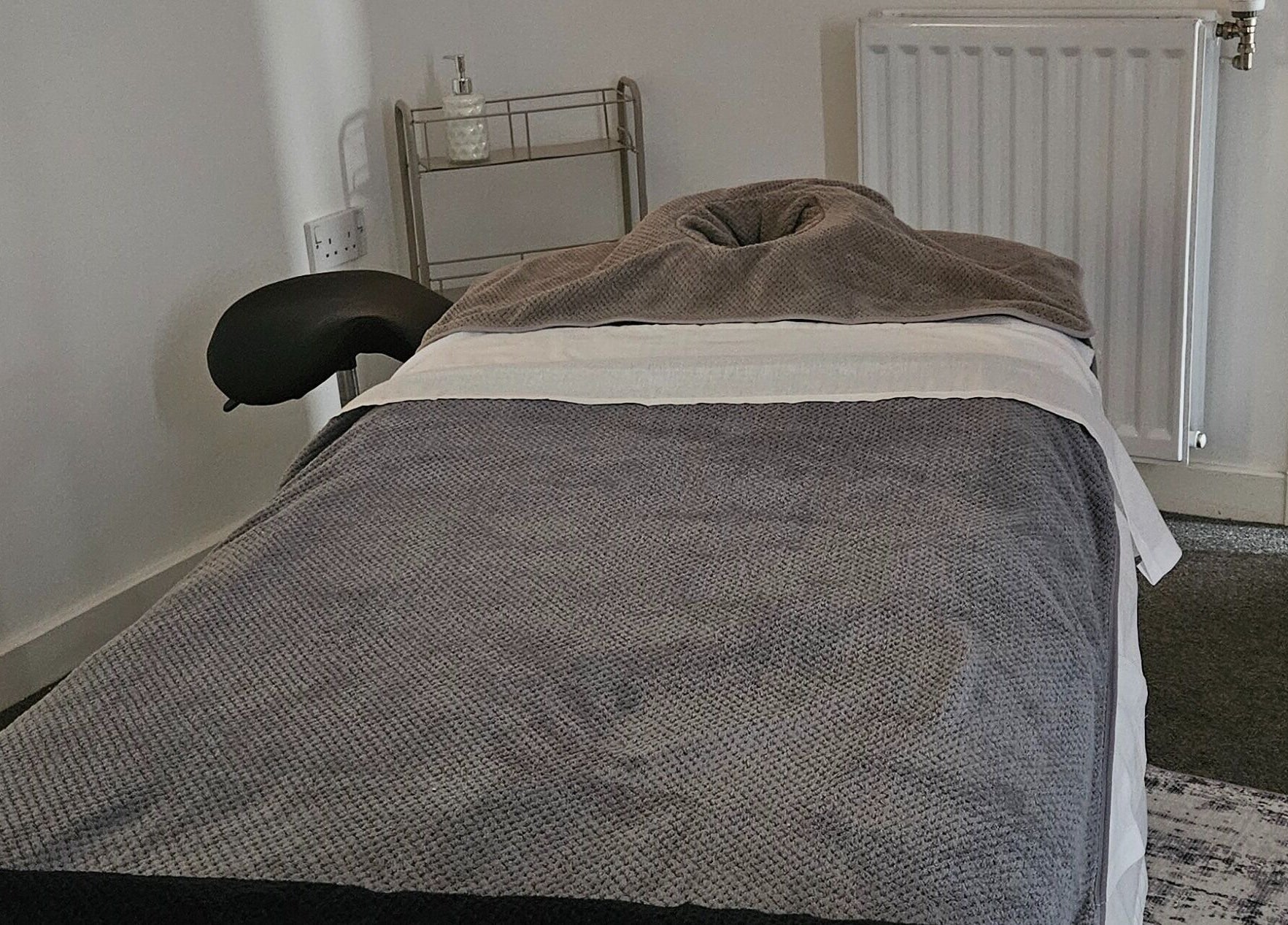 Relaxing massage room at For Her Holistic & Therapeutic Massage, Edinburgh, Scotland, GB.