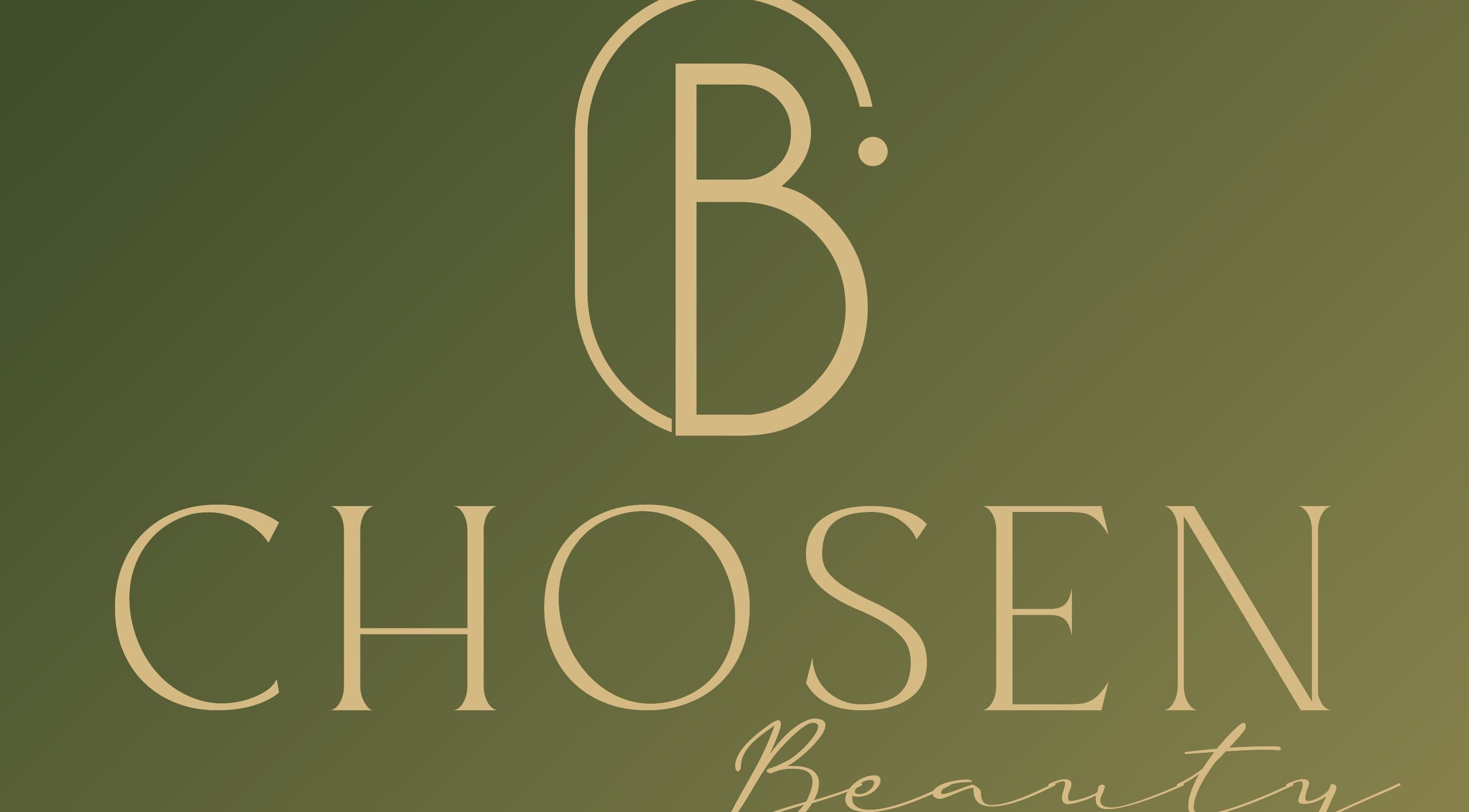 Logotipo da Chosen Beauty sobre fundo verde, situado em Lisboa, Lisboa, PT.