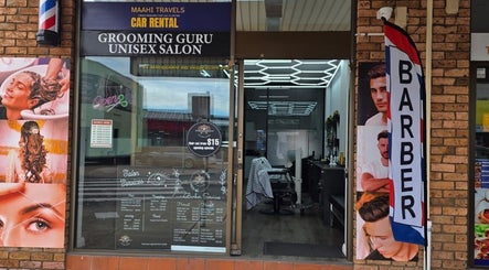 Front view of Grooming Guru Unisex Salon at Ingleburn, New South Wales, AU, showcasing its inviting entrance.