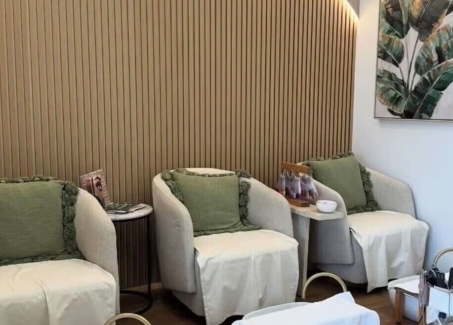Relaxing pedicure chairs at Savoy Beauty - Whitford in Hillarys, Western Australia, AU.