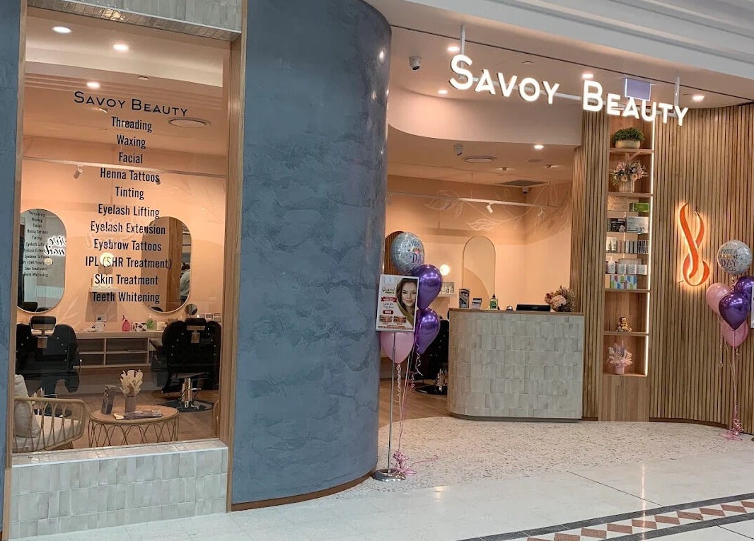 Entrance of Savoy Beauty - Inaloo showcasing services offered, located in Innaloo, Western Australia, AU.