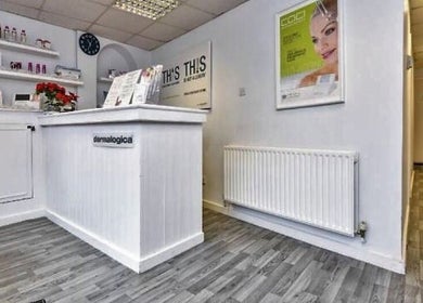 Welcoming reception area of Addlestone Therapy in Addlestone, England, GB, showcasing a serene beauty and wellness space.