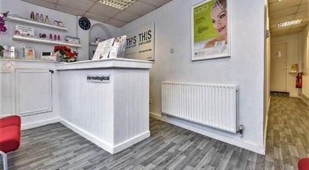 Welcoming reception area of Addlestone Therapy in Addlestone, England, GB, showcasing a serene beauty and wellness space.