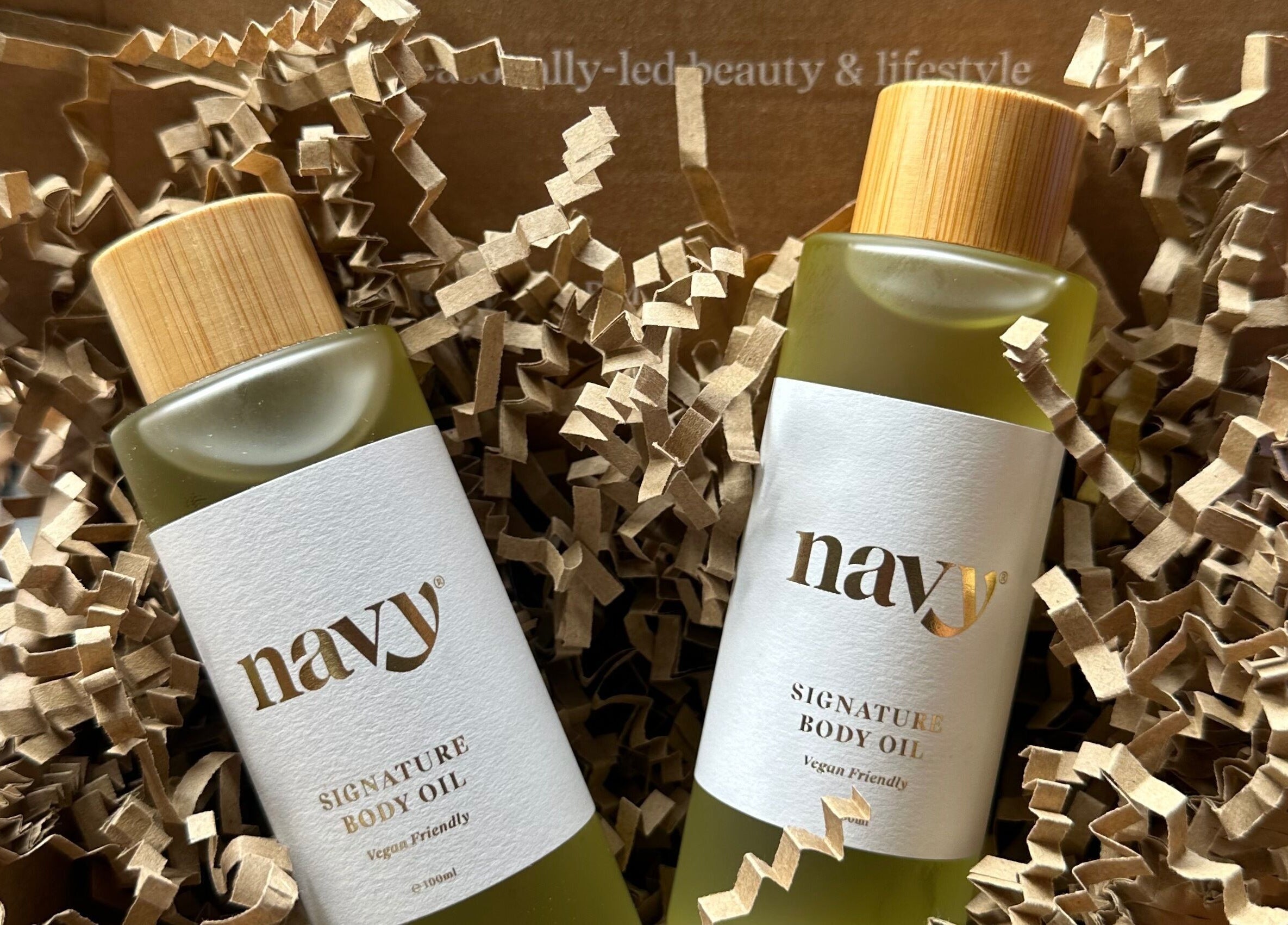 Luxurious body oils displayed, featured at Pasithea Massage by Appointment, Ventnor, England, GB.