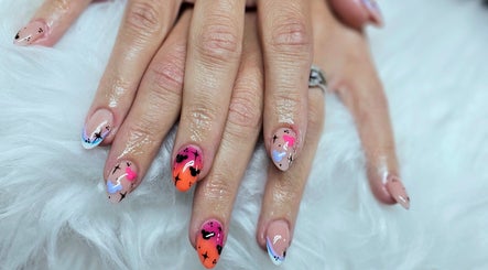 Colorful nail art design at Dark Envy Nails, Swaffham, England, GB, showcasing vibrant creativity.