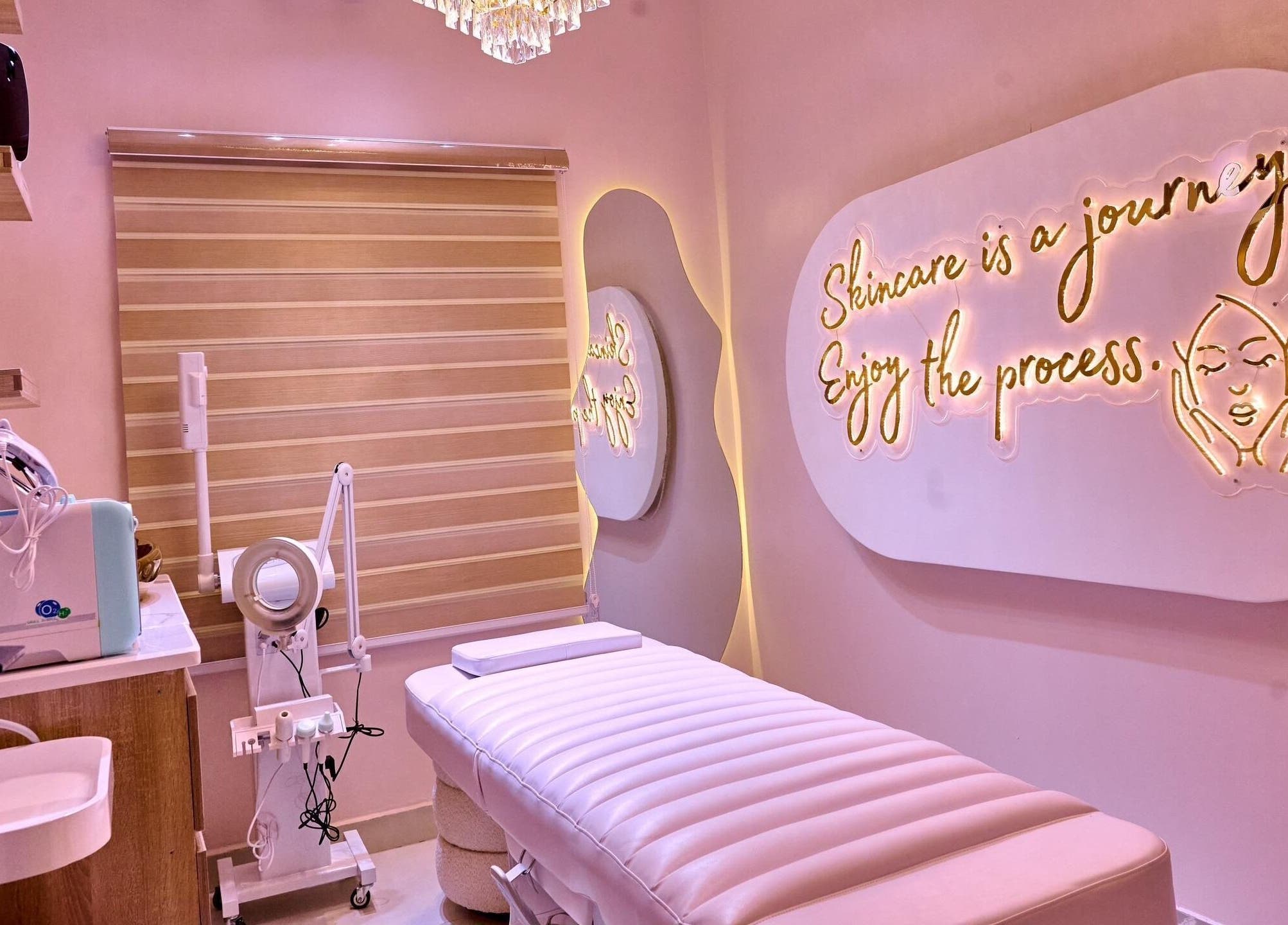 Trosuitmedspa treatment room, Ikeja, Lagos, NG, with elegant decor and a comforting ambiance.