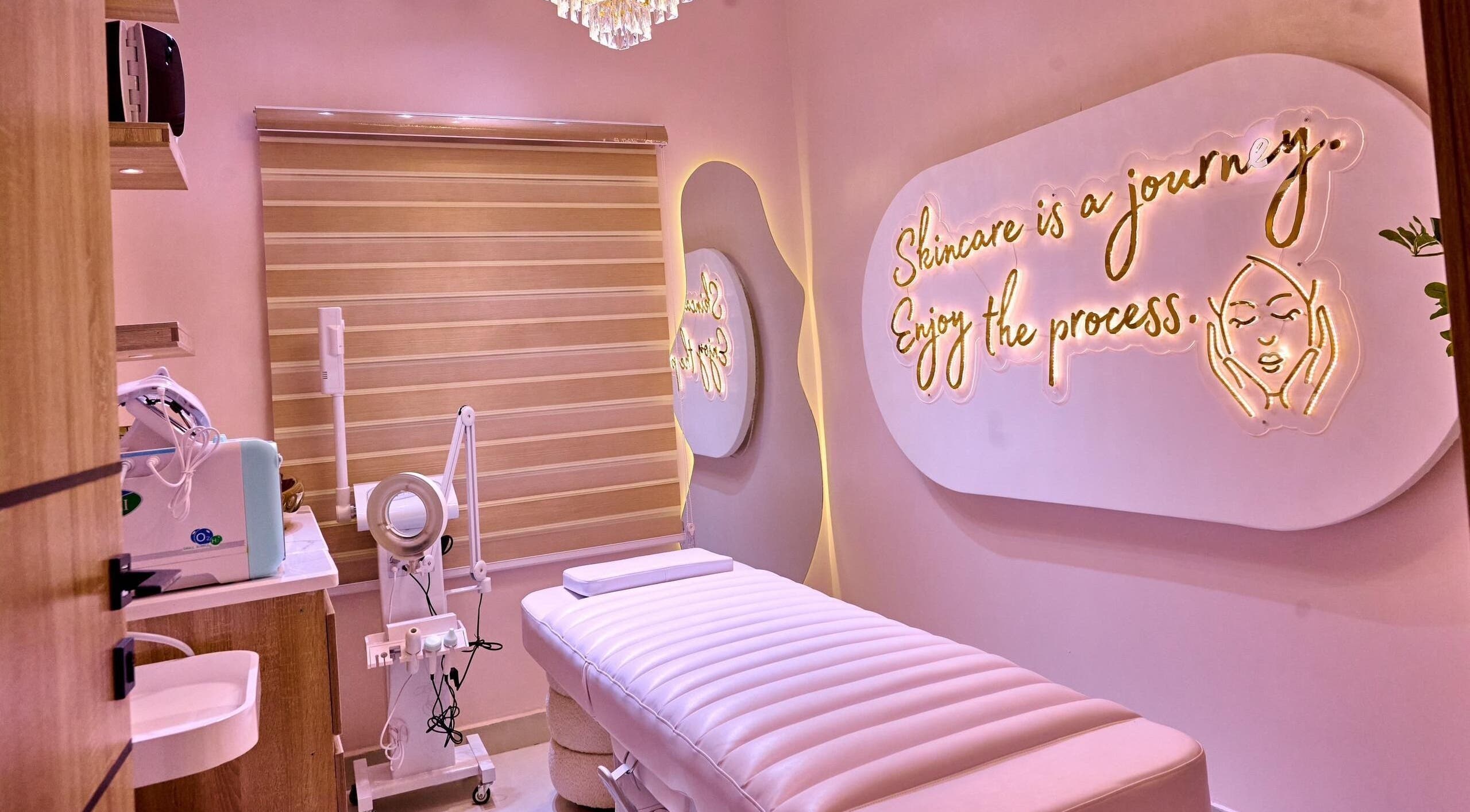 Trosuitmedspa treatment room, Ikeja, Lagos, NG, with elegant decor and a comforting ambiance.