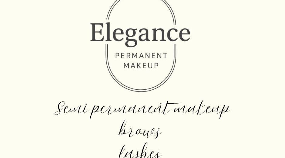 Elegance Permanent Makeup logo showcasing services like brows and lashes in Kirkby In Ashfield, England, GB.